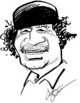 Libyan strongman Muammar Gaddafi