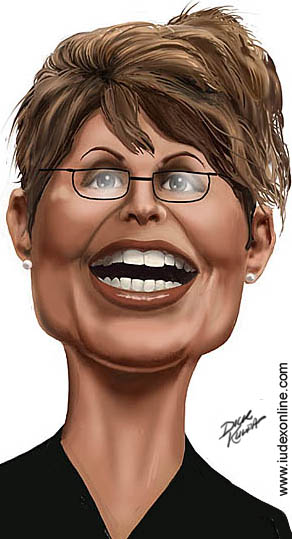Sarah Palin cartoon caricature